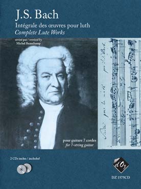 Illustration bach js compositions pour luth + cd