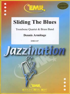 Illustration de Sliding the blues pour 4 trombones et ensemble de cuivres