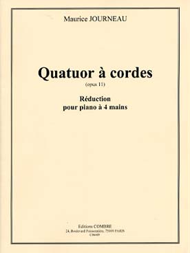 Illustration de Quatuor à cordes op. 11, réd. pour piano à 4 mains