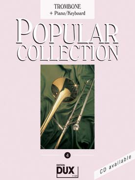 Illustration de POPULAR COLLECTION - Vol. 4 : trombone et piano