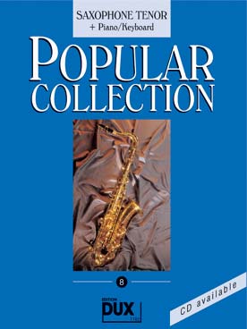 Illustration de POPULAR COLLECTION - Vol. 8 : saxophone ténor et piano