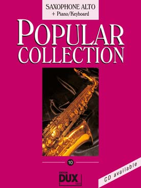 Illustration de POPULAR COLLECTION - Vol.10 : saxophone alto et piano