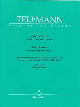 Illustration telemann sonates (2) twv 41