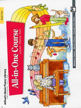 Illustration alfred's basic piano all-in-one vol. 1