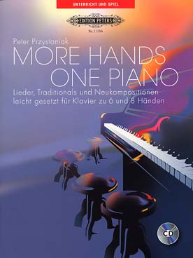 Illustration przystaniak more hands one piano
