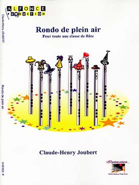 Illustration de Rondo de plein air pour toute une classe de flûtes (5 parties)