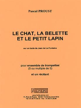 Illustration de Le Chat, la belette et le petit lapin pour ensemble de trompettes (5 ou multiple de 5)