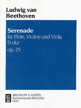 Illustration beethoven serenade op. 25 en re maj