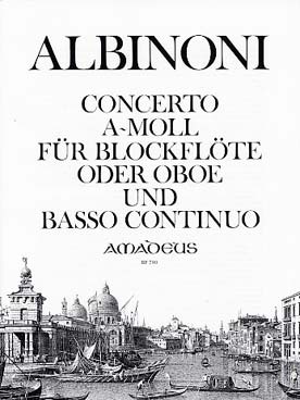 Illustration albinoni concerto en la min