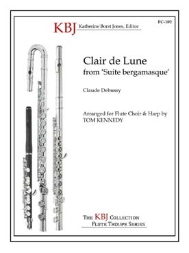 Illustration de Clair de lune pour ensemble de flûtes