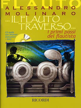 Illustration molinaro il flauto traverso avec cd