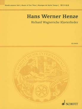 Illustration de Songs with piano by Richard Wagner pour 2 voix (mezzo-soprano et baryton), chœur mixte et orchestre
