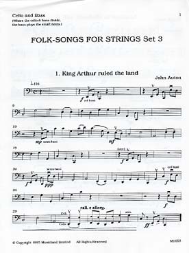 Illustration folk songs for strings set 3
