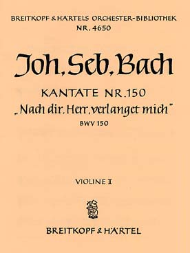 Illustration de Cantate N° 150  "Nach dir, Herr, verlanget mich" - Violon 2