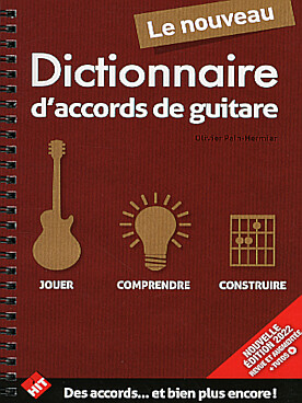 Illustration de DICTIONNAIRE des accords de guitare 96 pages, reliure spirale (éd. 2022)