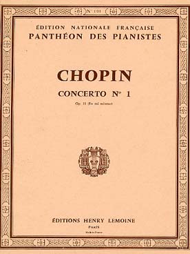 Illustration chopin concerto n° 1 op. 11 en mi min