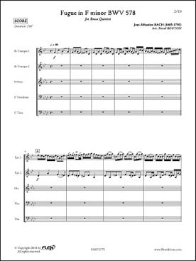 Illustration de Fugue en fa m BWV 578