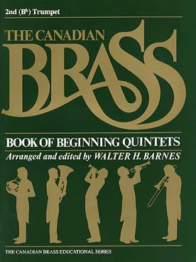 Illustration de CANADIAN BRASS BOOK OF BEGINNING QUINTET niveau très facile - partie trompette 2