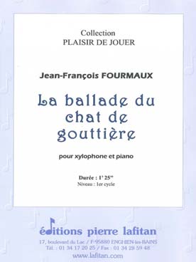 Illustration de La Ballade du chat de gouttière pour xylophone et piano