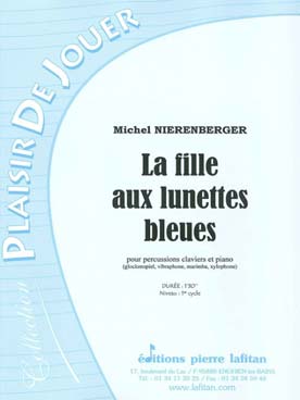Illustration de La Fille aux lunettes bleues pour percussion à clavier et piano