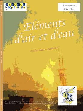 Illustration de Éléments d'air et d'eau pour 9 enfants percussionnistes répartis en 3 groupes