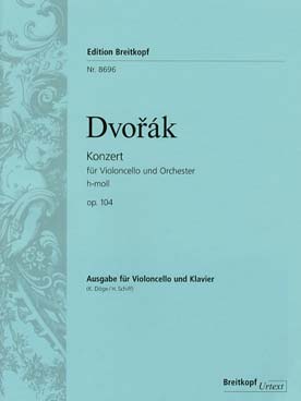 Illustration de Concerto op. 104 en si b m pour violoncelle et orchestre réd. piano