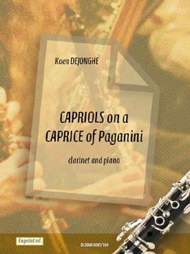 Illustration dejonghe capriols on caprice of paganini