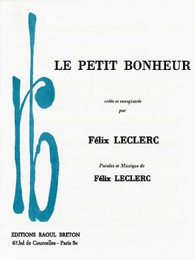 Illustration de Le Petit bonheur (piano/chant et accords guitare)