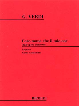 Illustration verdi rigoletto : caro nome