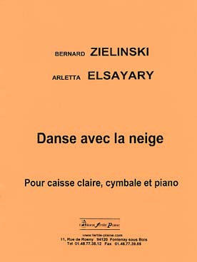 Illustration de Danse avec la neige pour caisse claire, cymbale et piano