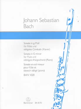 Illustration de Sonate BWV 1020 N° 7 en sol m