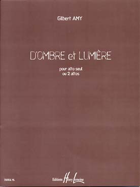 Illustration de D'ombre et lumière, pour alto seul ou 2 altos