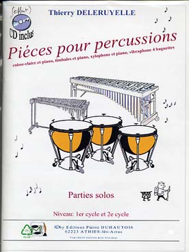 Illustration deleruyelle pieces pour percussion