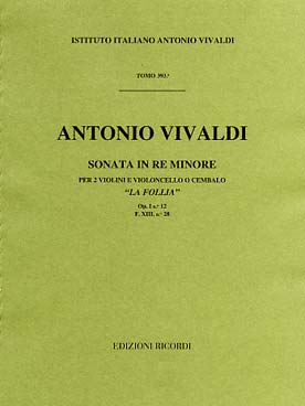 Illustration vivaldi sonate rv 63 la follia