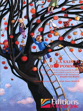 Illustration de La Saison des pommes, 12 chansons à l'unisson avec piano pour enfants
