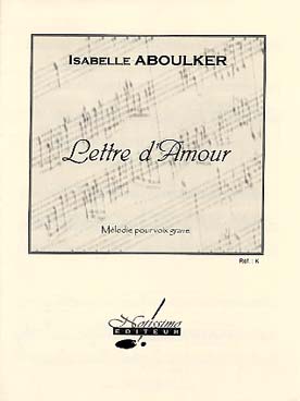 Illustration aboulker lettre d'amour chant/piano