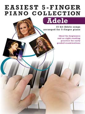 Illustration adele easiest 5-finger piano collection