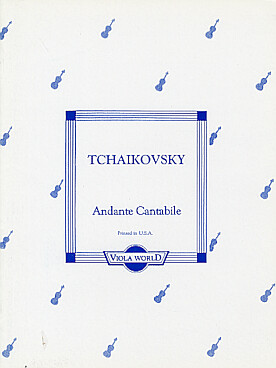 Illustration tchaikovsky andante cantabile