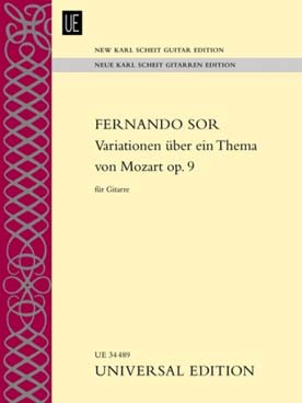 Illustration de Variations op. 9 sur un thème de la Flûte enchantée de Mozart - éd. Universal (rév. Scheit)