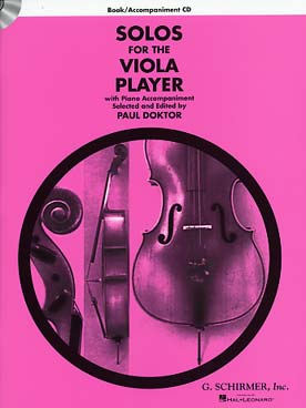 Illustration solos for the viola player avec cd
