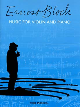 Illustration bloch music for violin and piano