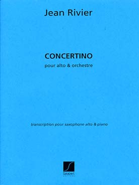 Illustration de Concertino, tr. Mule pour saxophone et piano