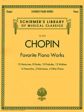 Illustration chopin favorite piano works