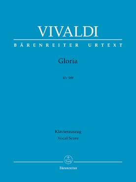 Illustration de Gloria RV 589 pour soli SSA, chœur SATB et orchestre, réd. piano