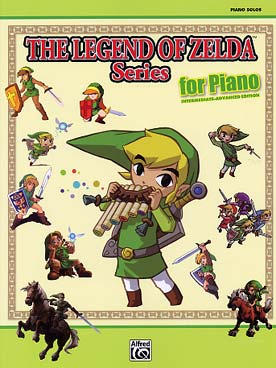 Illustration legend of zelda series piano