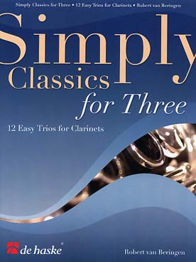 Illustration simply classics for three clarinettes