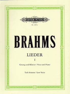 Illustration brahms lieder vol. 1 (voix basse)