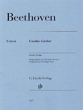 Illustration de Goethe-Lieder pour voix haute et piano