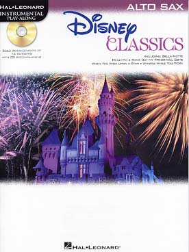 Illustration disney classics avec cd saxophone