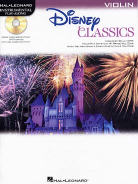 Illustration disney classics avec cd violon